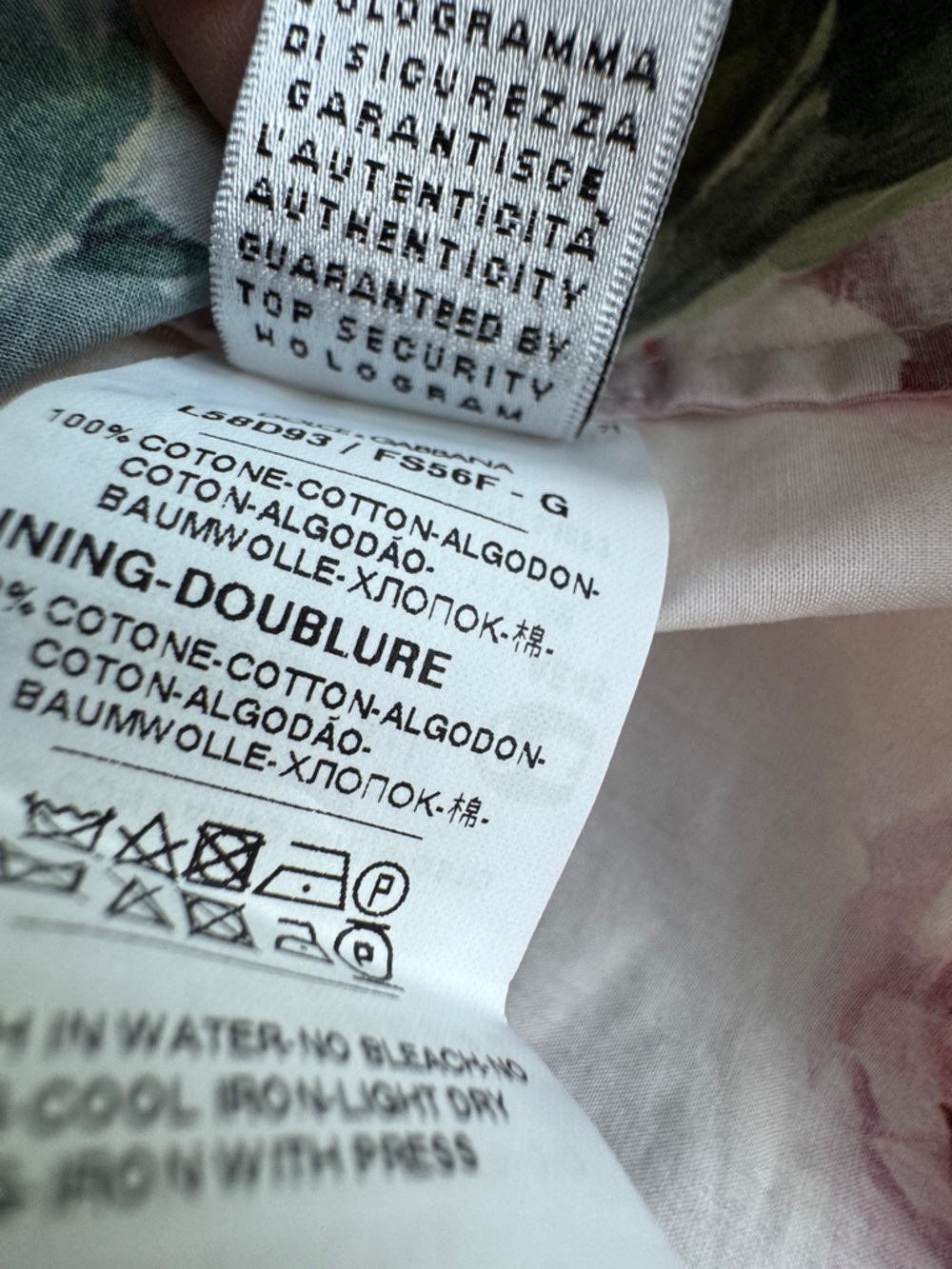 Dolce & Gabbana Girls' Pink Rose Butterly Print Cotton Sundress Sz 11/12 - Picture 5 of 14